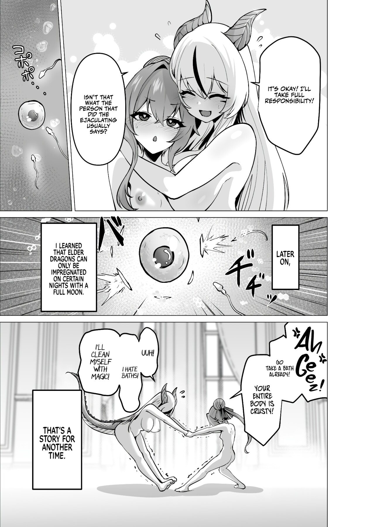 Hentai Manga Comic-The Daughter of the Strongest Dragon Race Won't Stop Begging for a Baby, So I'll Teach Her a Lesson with My Futanari Cock-Read-65